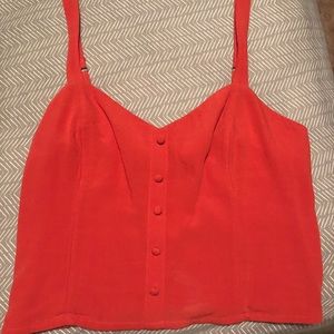 Abercrombie and Fitch button down crop tank top